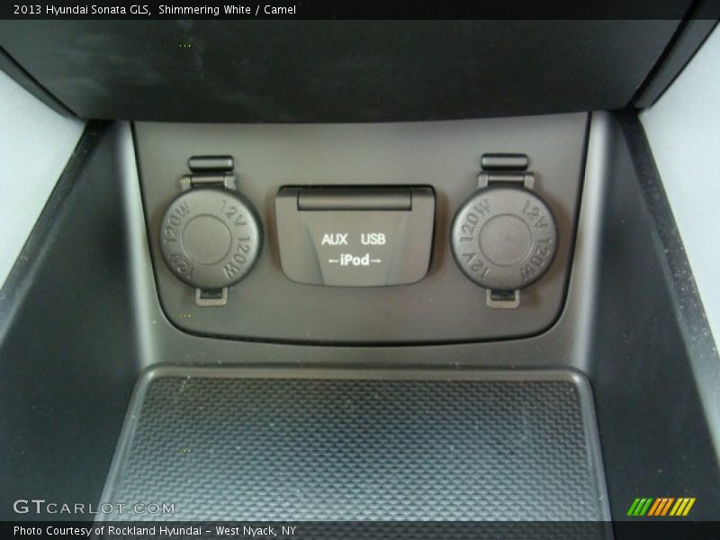 Shimmering White / Camel 2013 Hyundai Sonata GLS