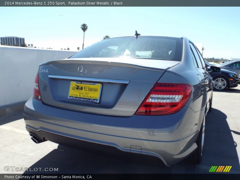 Palladium Silver Metallic / Black 2014 Mercedes-Benz C 250 Sport
