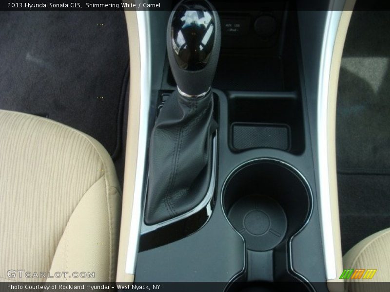 Shimmering White / Camel 2013 Hyundai Sonata GLS