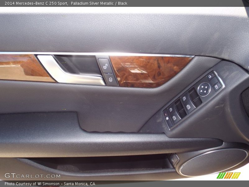 Palladium Silver Metallic / Black 2014 Mercedes-Benz C 250 Sport