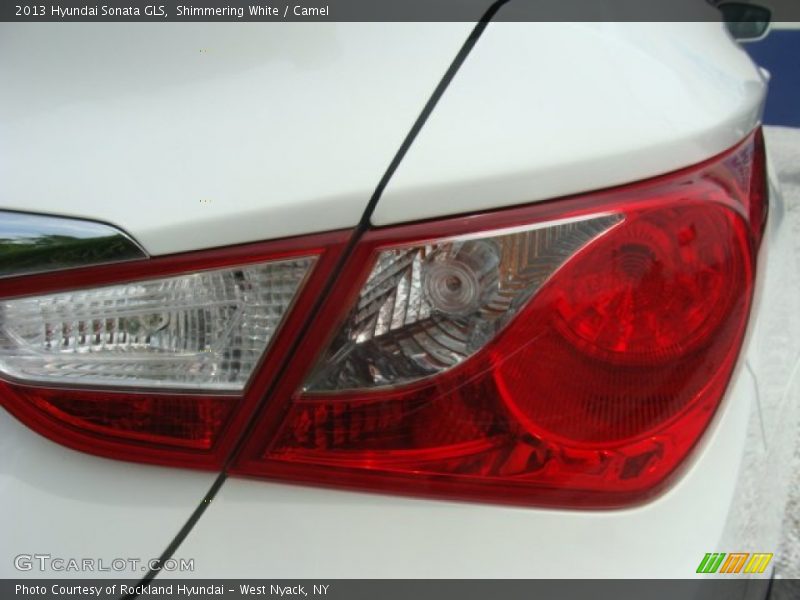 Shimmering White / Camel 2013 Hyundai Sonata GLS