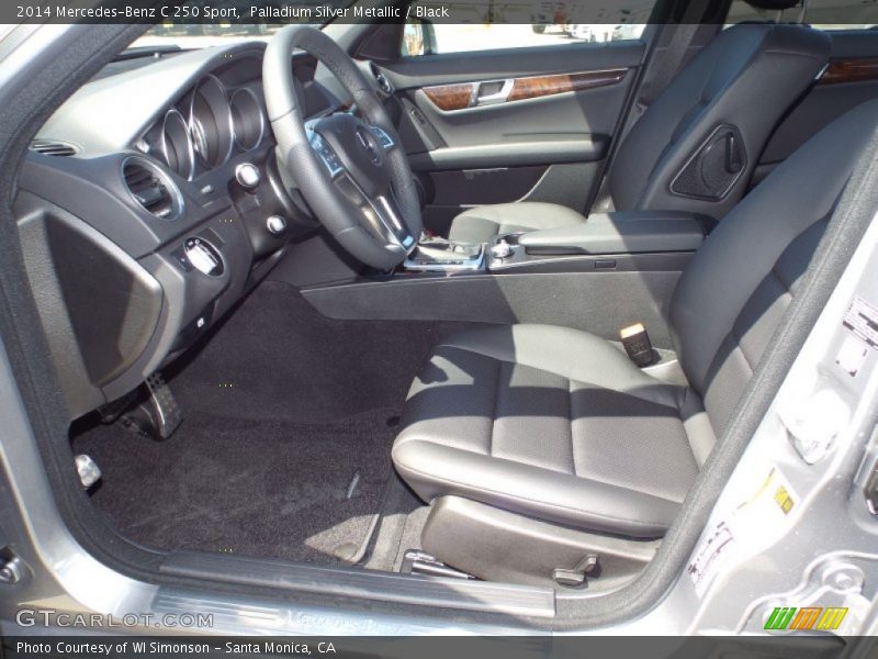 Palladium Silver Metallic / Black 2014 Mercedes-Benz C 250 Sport