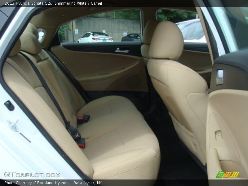 Shimmering White / Camel 2013 Hyundai Sonata GLS