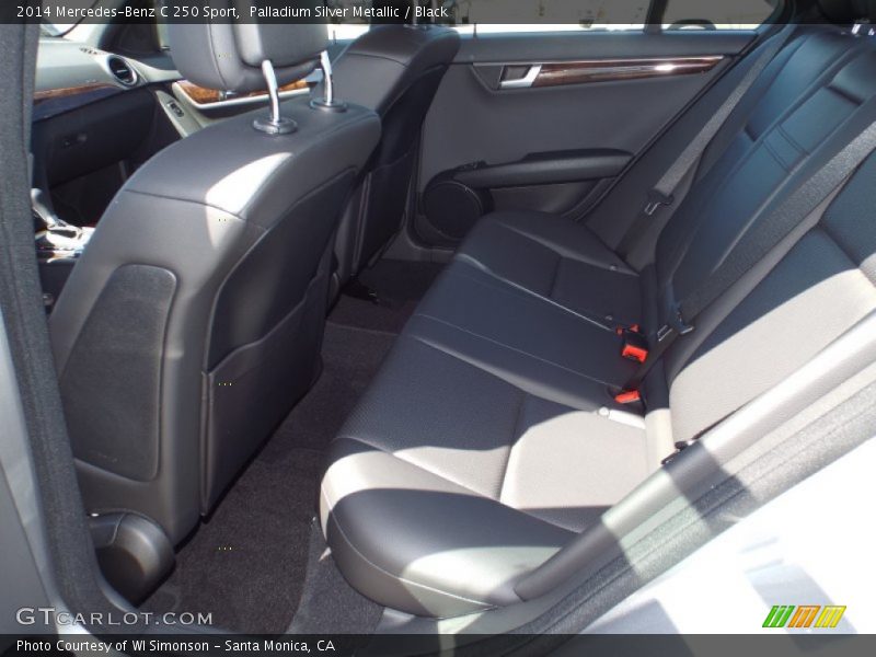 Palladium Silver Metallic / Black 2014 Mercedes-Benz C 250 Sport