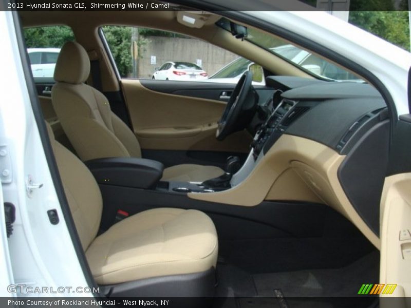 Shimmering White / Camel 2013 Hyundai Sonata GLS