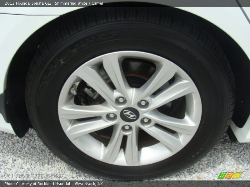 Shimmering White / Camel 2013 Hyundai Sonata GLS