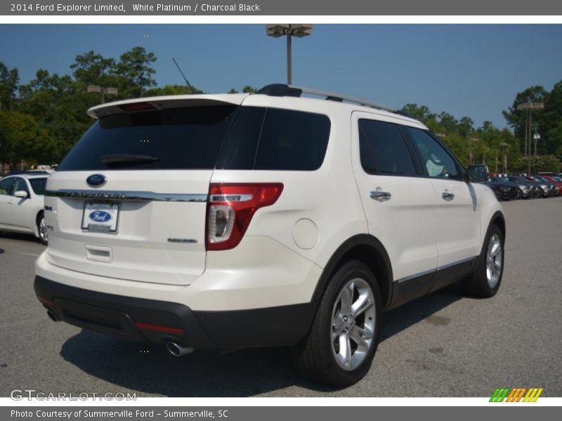 White Platinum / Charcoal Black 2014 Ford Explorer Limited