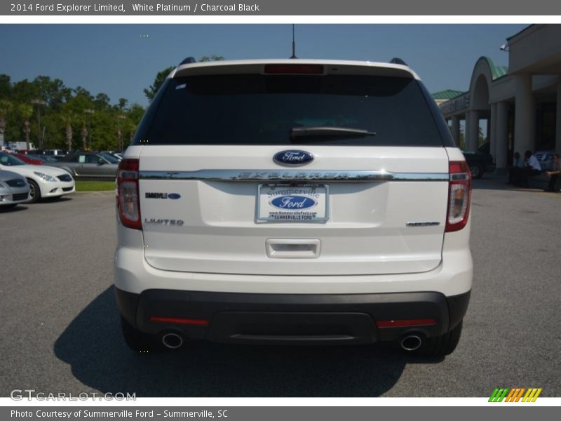 White Platinum / Charcoal Black 2014 Ford Explorer Limited