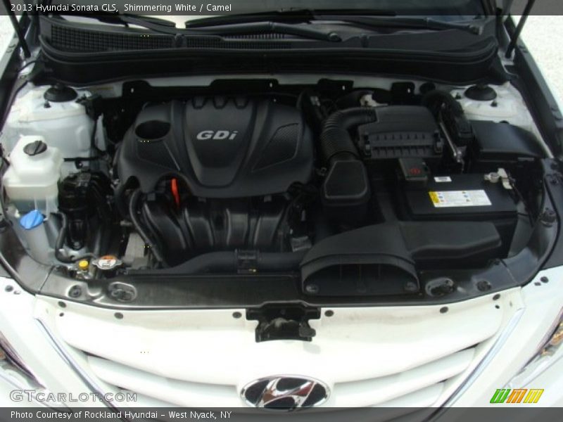 Shimmering White / Camel 2013 Hyundai Sonata GLS
