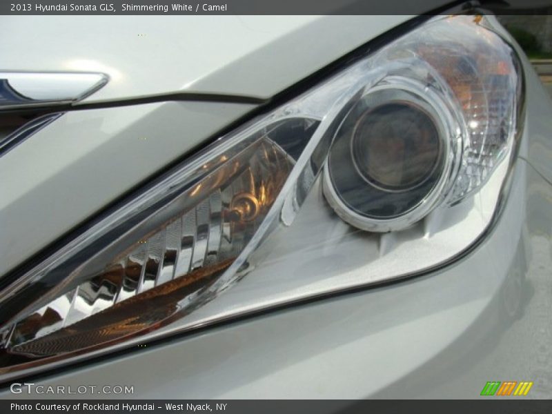 Shimmering White / Camel 2013 Hyundai Sonata GLS