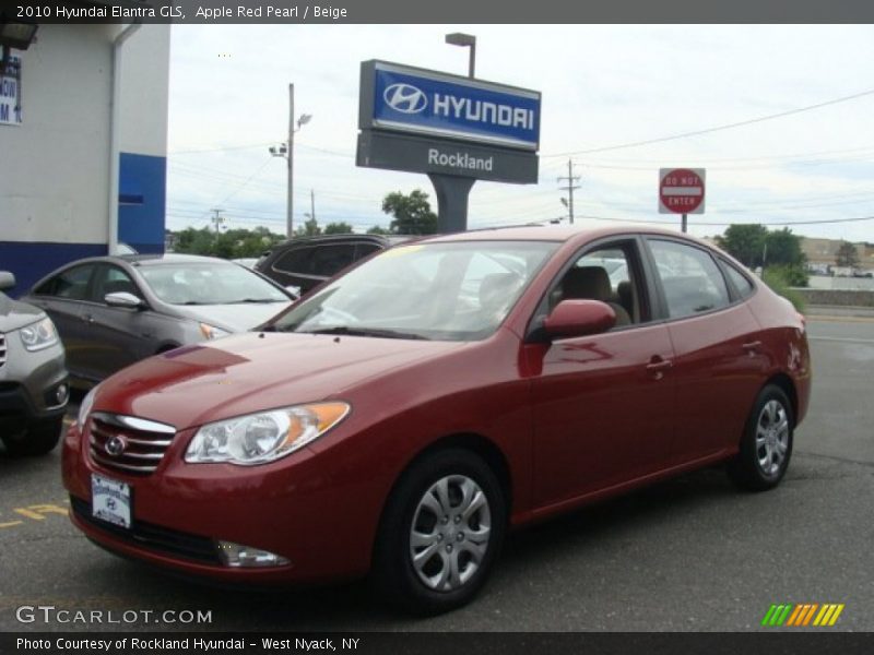 Apple Red Pearl / Beige 2010 Hyundai Elantra GLS