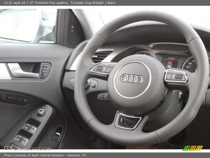 Tornado Gray Metallic / Black 2015 Audi A4 2.0T Premium Plus quattro