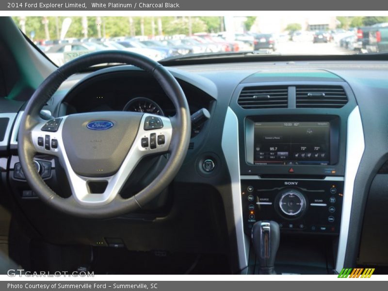 White Platinum / Charcoal Black 2014 Ford Explorer Limited