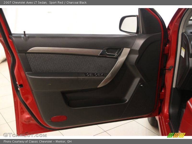 Sport Red / Charcoal Black 2007 Chevrolet Aveo LT Sedan