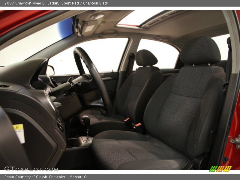 Sport Red / Charcoal Black 2007 Chevrolet Aveo LT Sedan