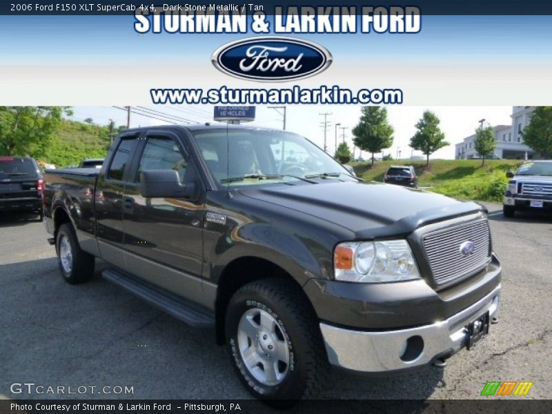 Dark Stone Metallic / Tan 2006 Ford F150 XLT SuperCab 4x4