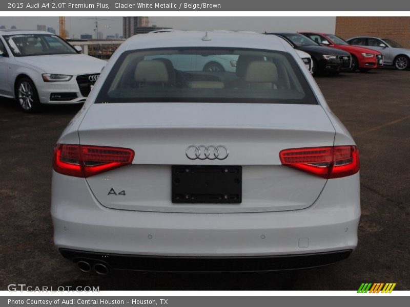 Glacier White Metallic / Beige/Brown 2015 Audi A4 2.0T Premium Plus