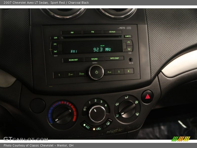 Sport Red / Charcoal Black 2007 Chevrolet Aveo LT Sedan