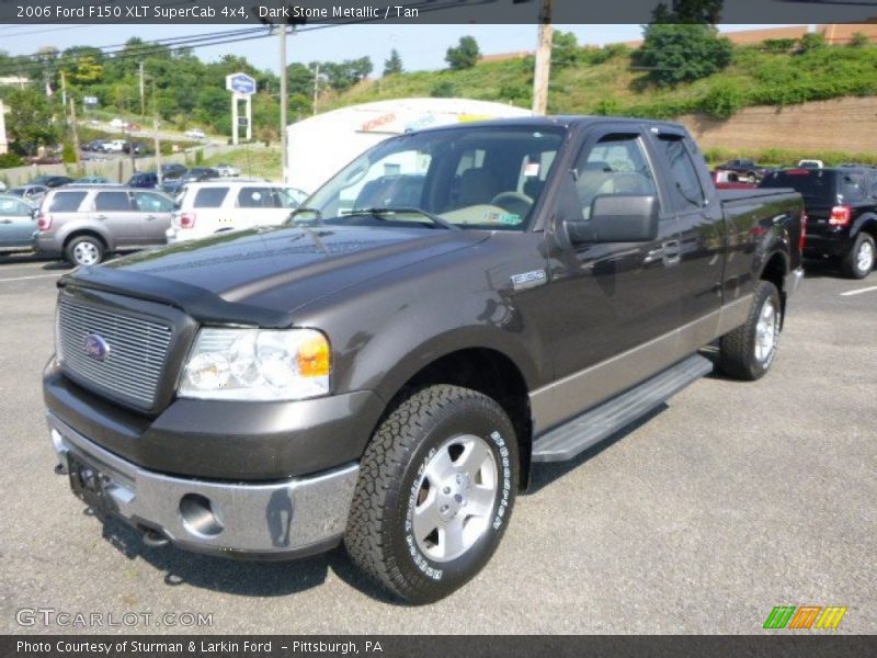 Dark Stone Metallic / Tan 2006 Ford F150 XLT SuperCab 4x4