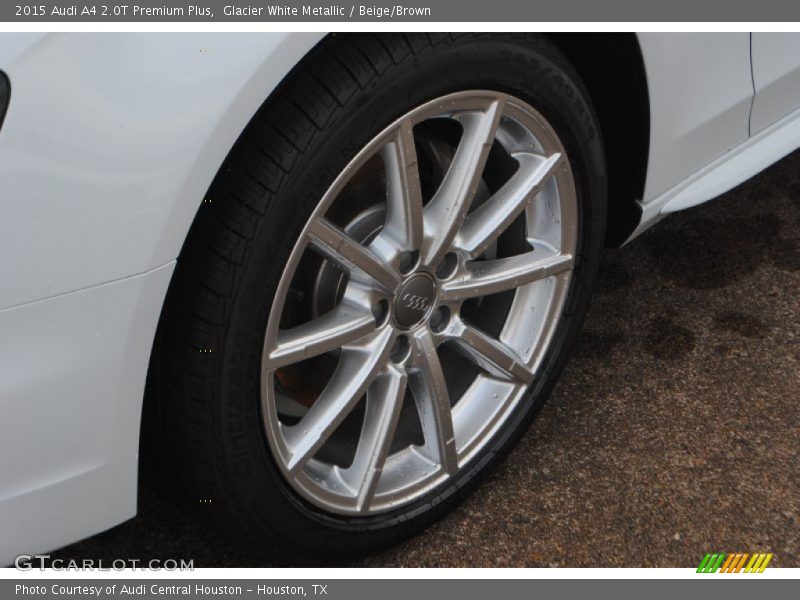 Glacier White Metallic / Beige/Brown 2015 Audi A4 2.0T Premium Plus