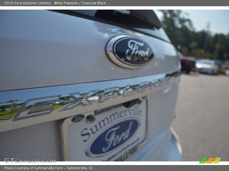 White Platinum / Charcoal Black 2014 Ford Explorer Limited