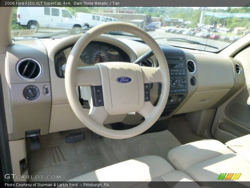 Dark Stone Metallic / Tan 2006 Ford F150 XLT SuperCab 4x4