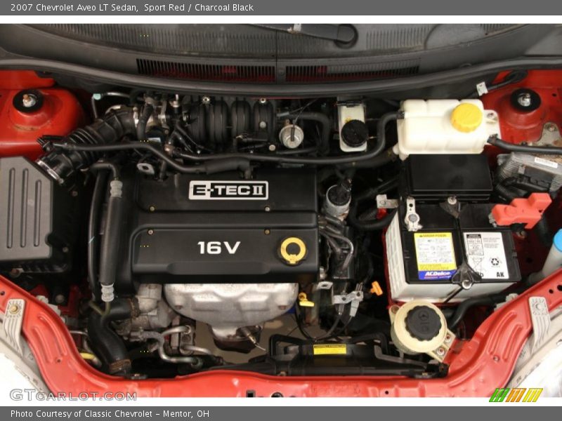  2007 Aveo LT Sedan Engine - 1.6 Liter DOHC 16-Valve E-TEC 4 Cylinder