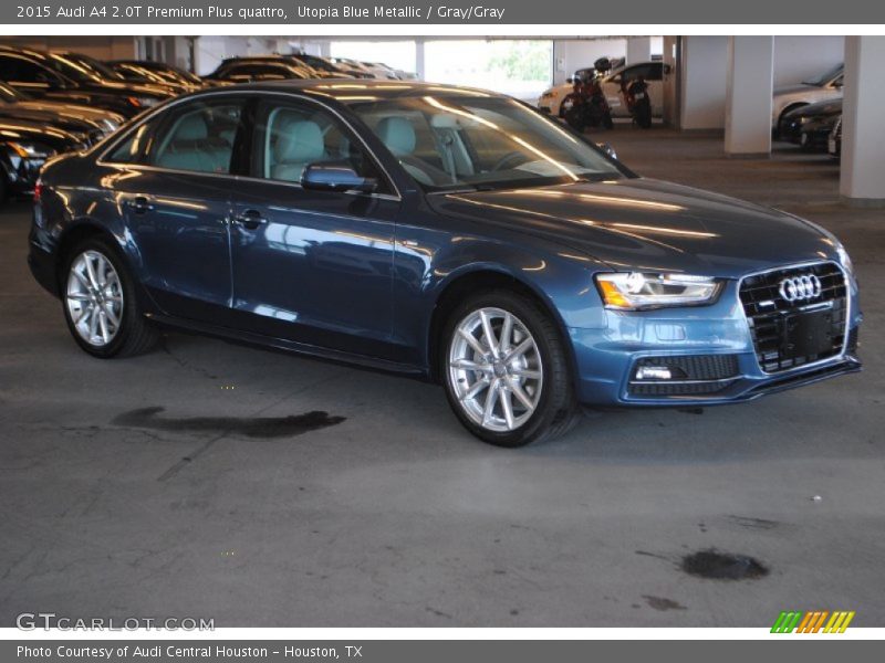 Utopia Blue Metallic / Gray/Gray 2015 Audi A4 2.0T Premium Plus quattro