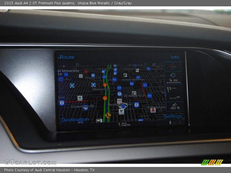 Utopia Blue Metallic / Gray/Gray 2015 Audi A4 2.0T Premium Plus quattro