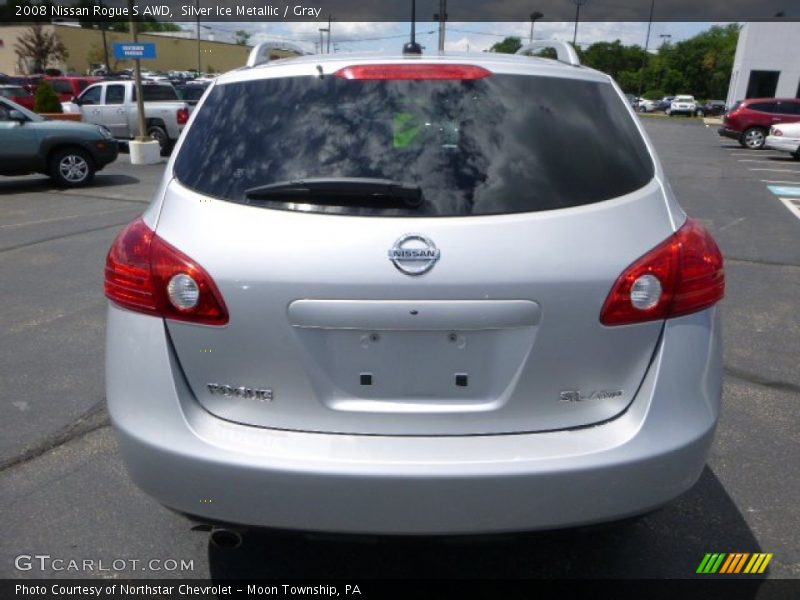 Silver Ice Metallic / Gray 2008 Nissan Rogue S AWD