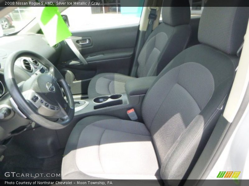 Silver Ice Metallic / Gray 2008 Nissan Rogue S AWD