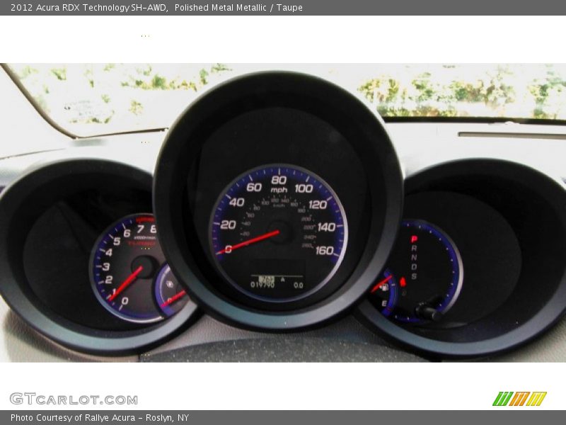 Polished Metal Metallic / Taupe 2012 Acura RDX Technology SH-AWD