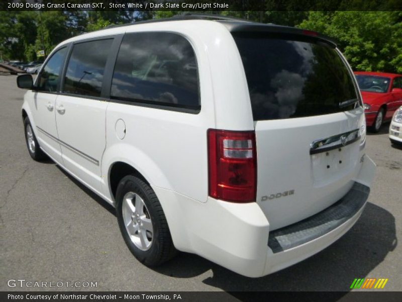 Stone White / Dark Slate Gray/Light Shale 2009 Dodge Grand Caravan SXT
