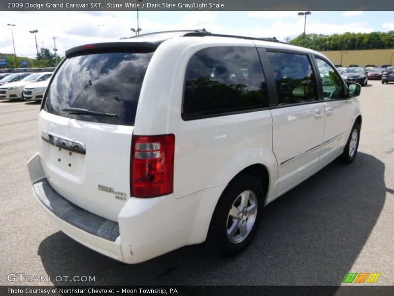 Stone White / Dark Slate Gray/Light Shale 2009 Dodge Grand Caravan SXT