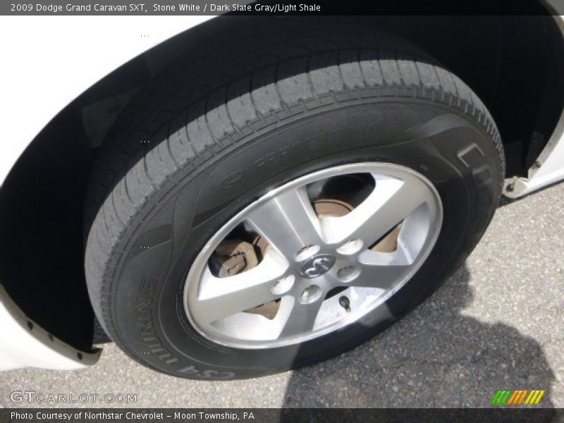 Stone White / Dark Slate Gray/Light Shale 2009 Dodge Grand Caravan SXT