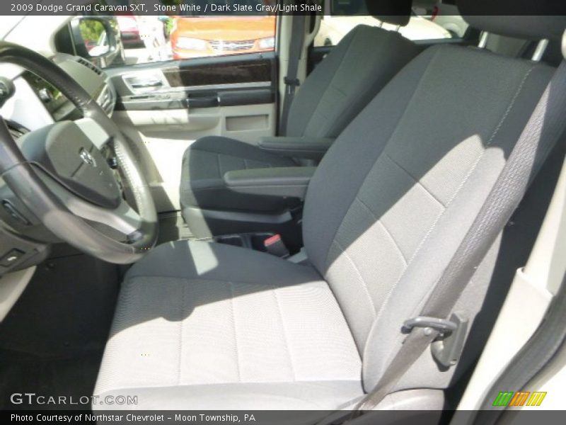 Stone White / Dark Slate Gray/Light Shale 2009 Dodge Grand Caravan SXT