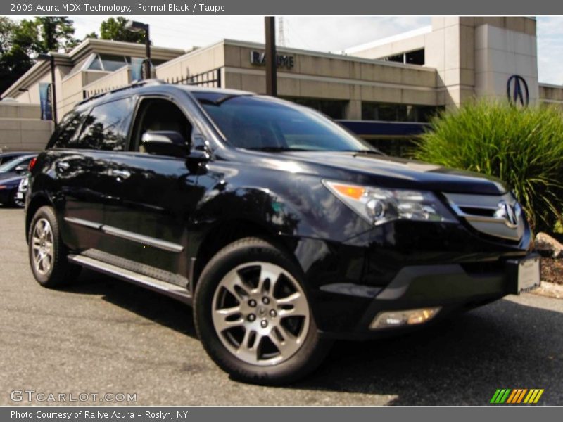Formal Black / Taupe 2009 Acura MDX Technology