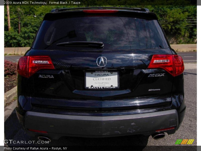 Formal Black / Taupe 2009 Acura MDX Technology