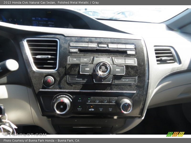 Polished Metal Metallic / Gray 2013 Honda Civic Natural Gas Sedan