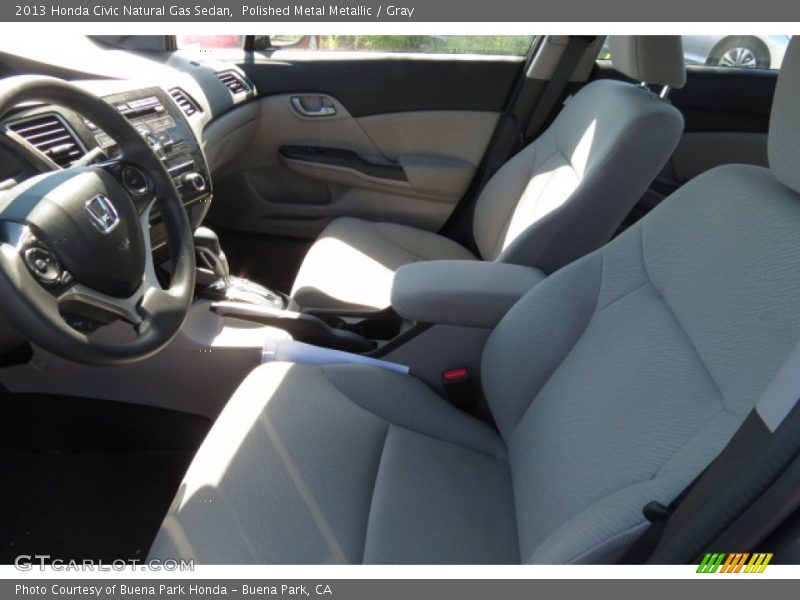Polished Metal Metallic / Gray 2013 Honda Civic Natural Gas Sedan