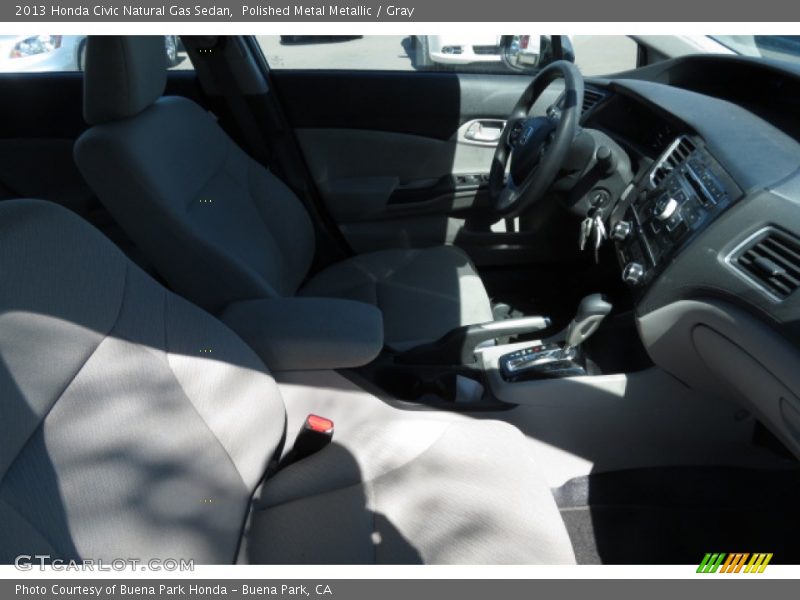 Polished Metal Metallic / Gray 2013 Honda Civic Natural Gas Sedan