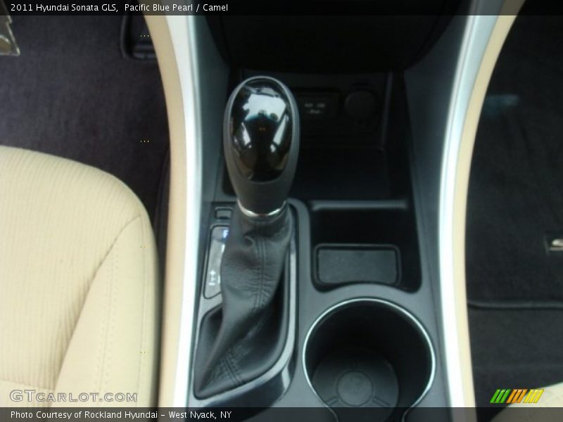 Pacific Blue Pearl / Camel 2011 Hyundai Sonata GLS