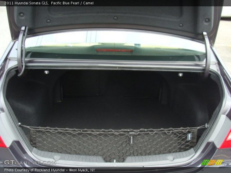 Pacific Blue Pearl / Camel 2011 Hyundai Sonata GLS