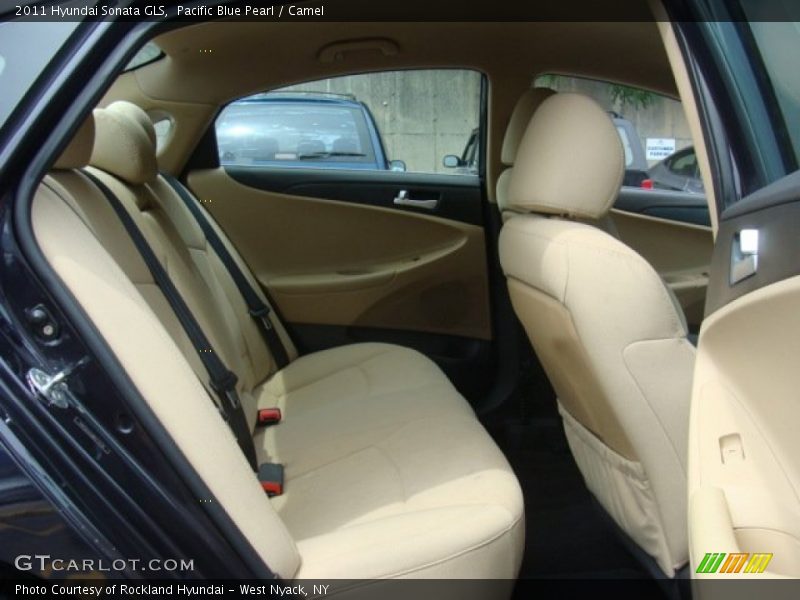 Pacific Blue Pearl / Camel 2011 Hyundai Sonata GLS