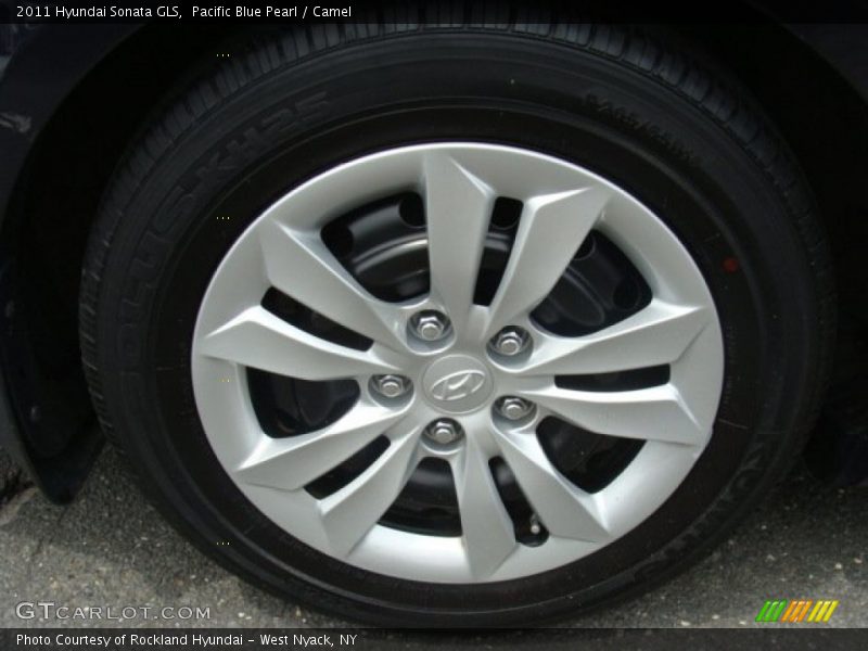 Pacific Blue Pearl / Camel 2011 Hyundai Sonata GLS