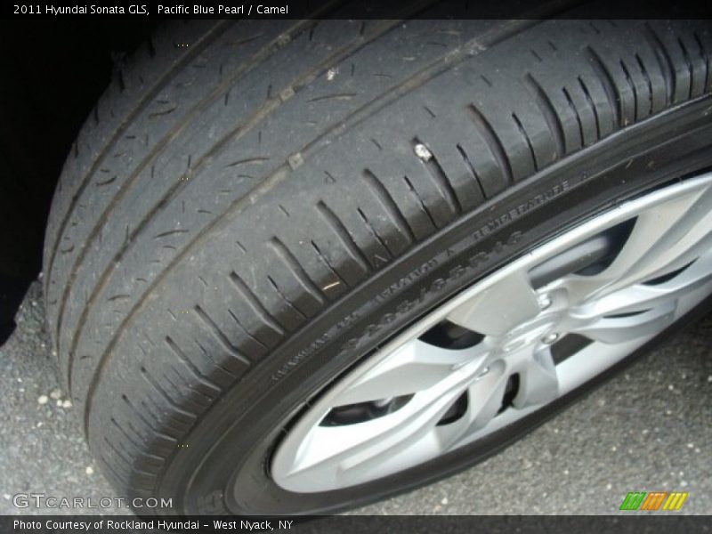 Pacific Blue Pearl / Camel 2011 Hyundai Sonata GLS