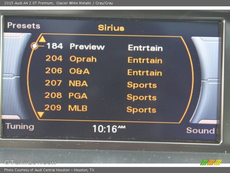 Glacier White Metallic / Gray/Gray 2015 Audi A4 2.0T Premium