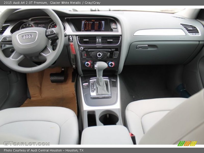 Glacier White Metallic / Gray/Gray 2015 Audi A4 2.0T Premium