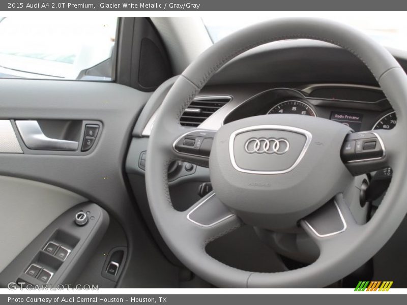 Glacier White Metallic / Gray/Gray 2015 Audi A4 2.0T Premium