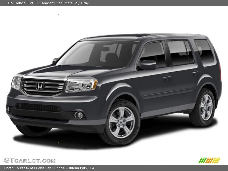 Modern Steel Metallic / Gray 2015 Honda Pilot EX